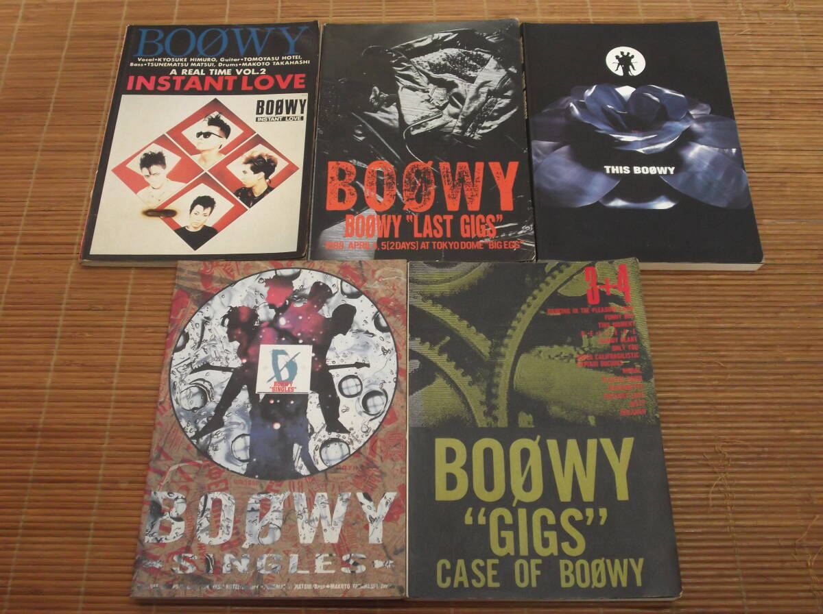 バンドスコア BOØWY 3冊セット バンドスコア BOOWY 5冊セット SINGLES