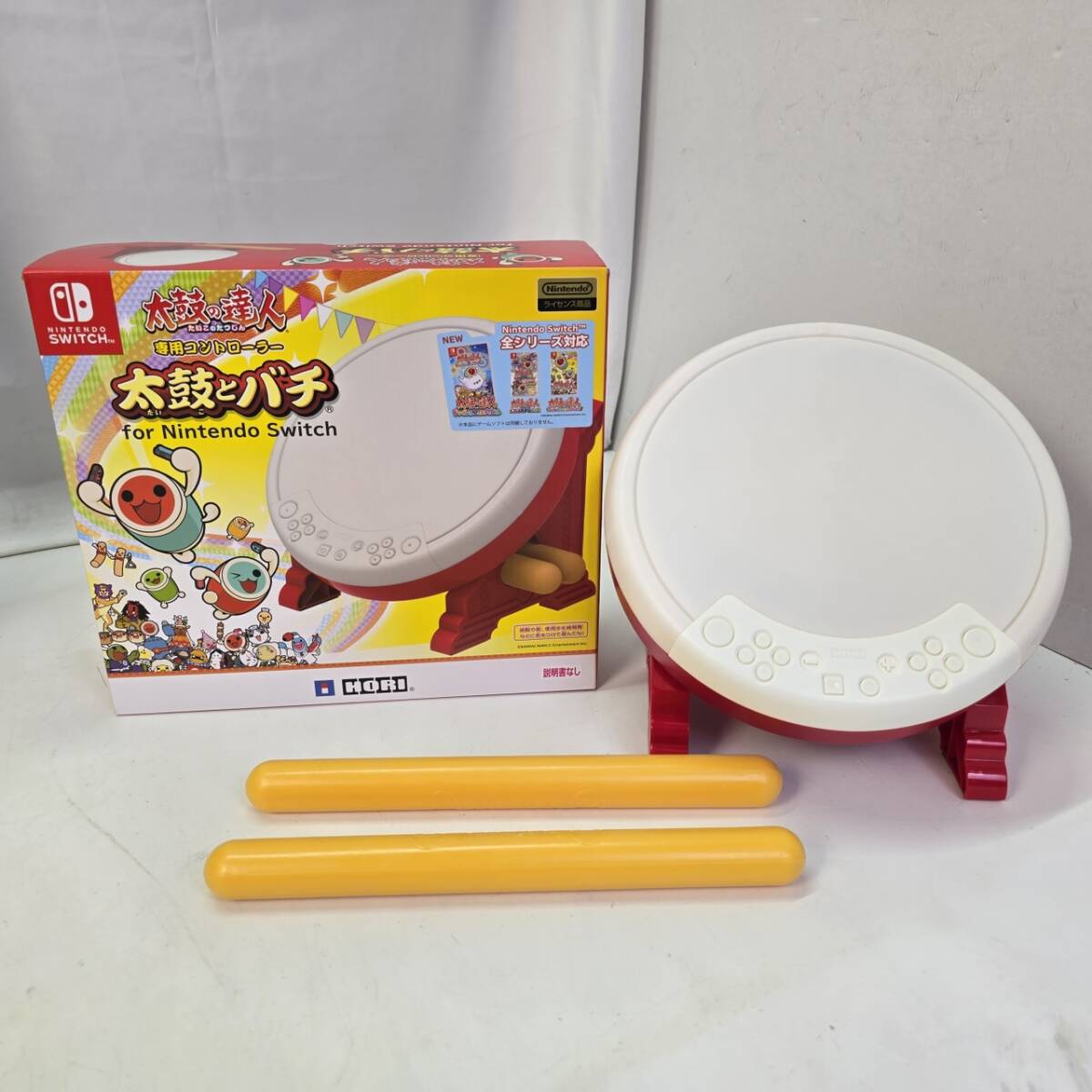 01w4242☆1円~ HORI 太鼓の達人 専用コントローラー 太鼓とバチ for