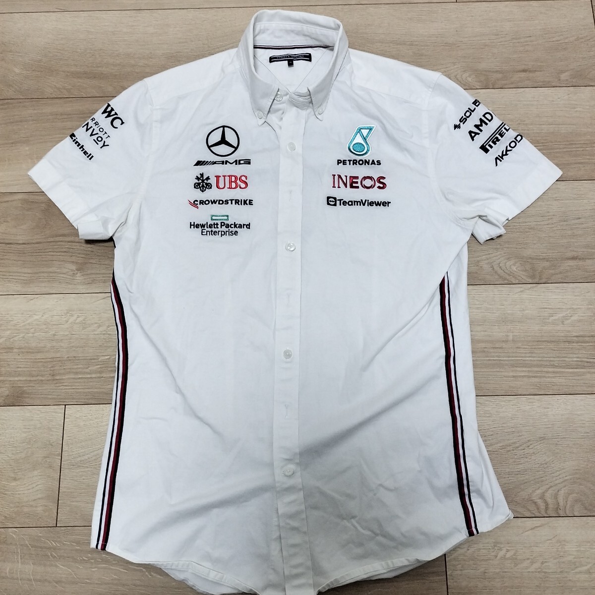 2023 メルセデスAMGペトロナスF1 チーム支給品 半袖PITシャツ M 