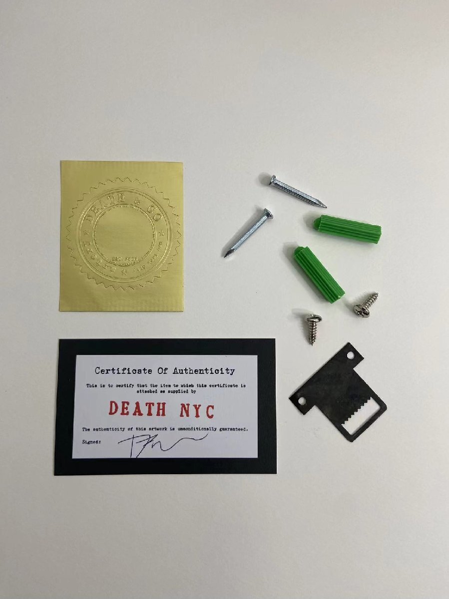 DEATH NYC 額付き 世界限定100枚 アートポスター AKIRA アキラ ナイキ Nike. Just Do It 現代アート 布製_6