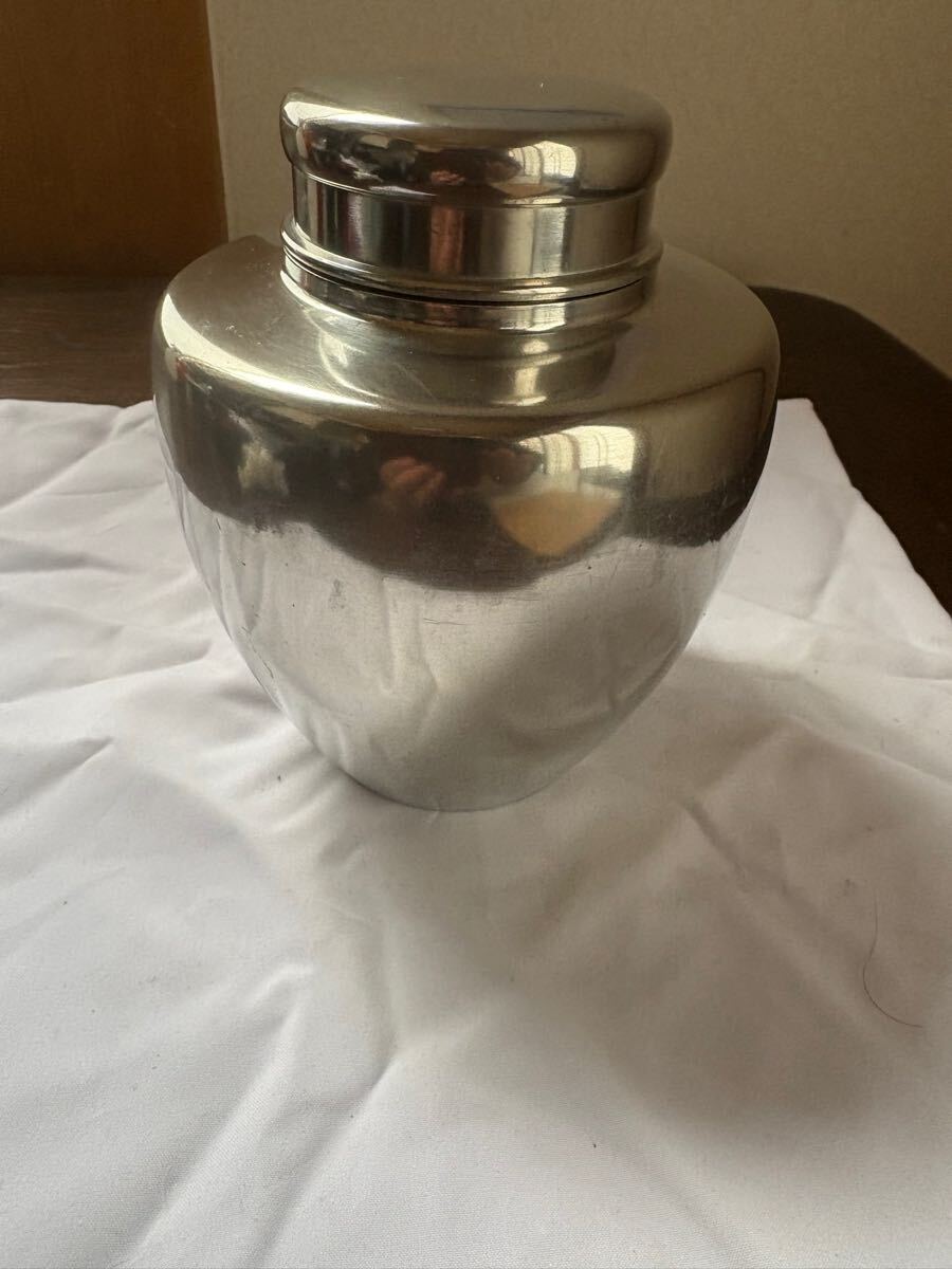 茶道具 茶入れ 木箱付き 茶道具 木製茶箱と錫茶入れセット 【公式通販】