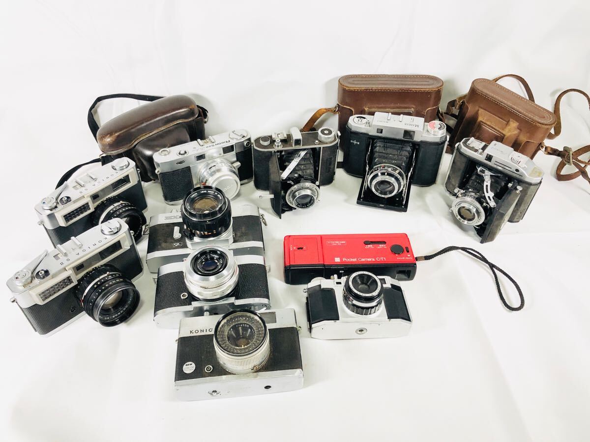 フィルムカメラまとめ売り レンジファインダー、二眼 他 konica/mamiya