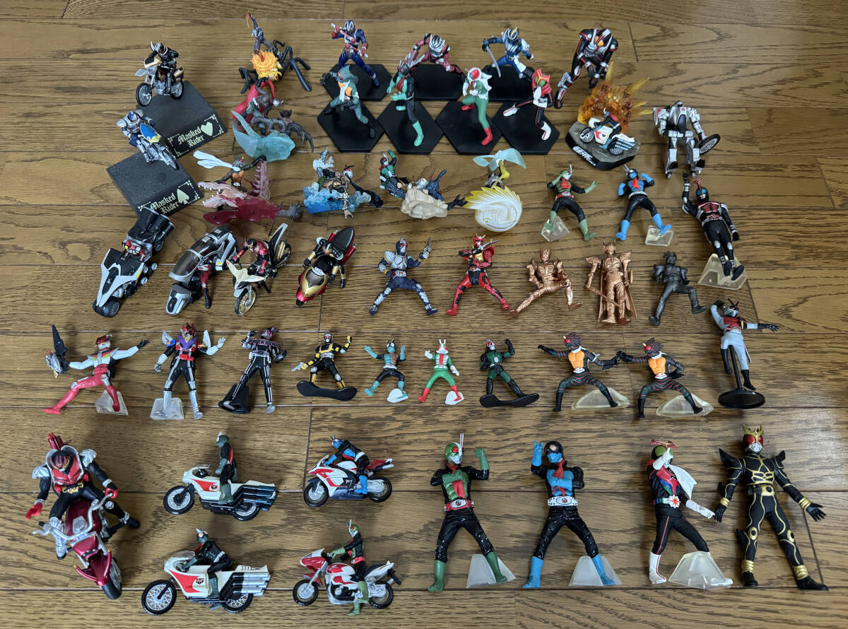 仮面ライダー 大量セット ミニフィギュア Yahoo!オークション - [貴重