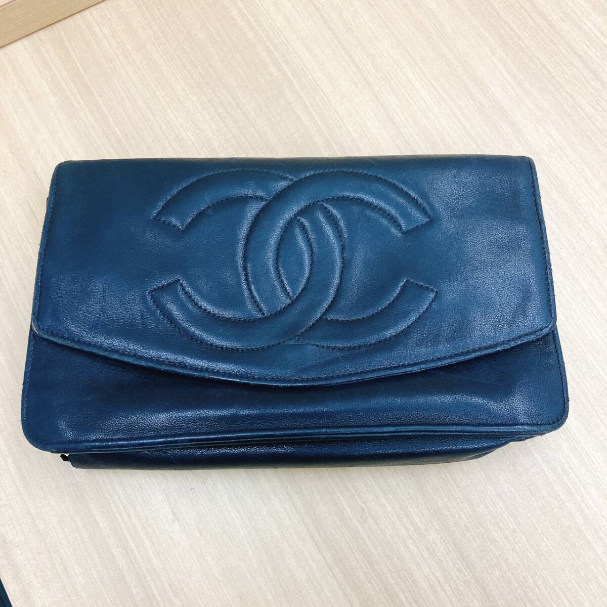 CHANEL シャネル 財布 ココマーク ラムスキン ギャランティーカード 