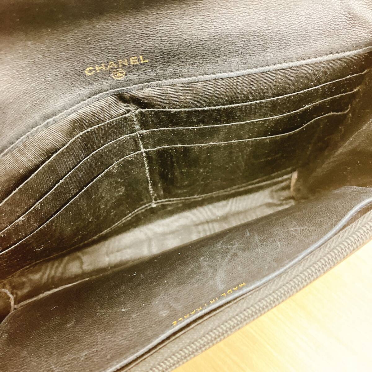 CHANEL シャネル 財布 ココマーク ラムスキン ギャランティーカード 
