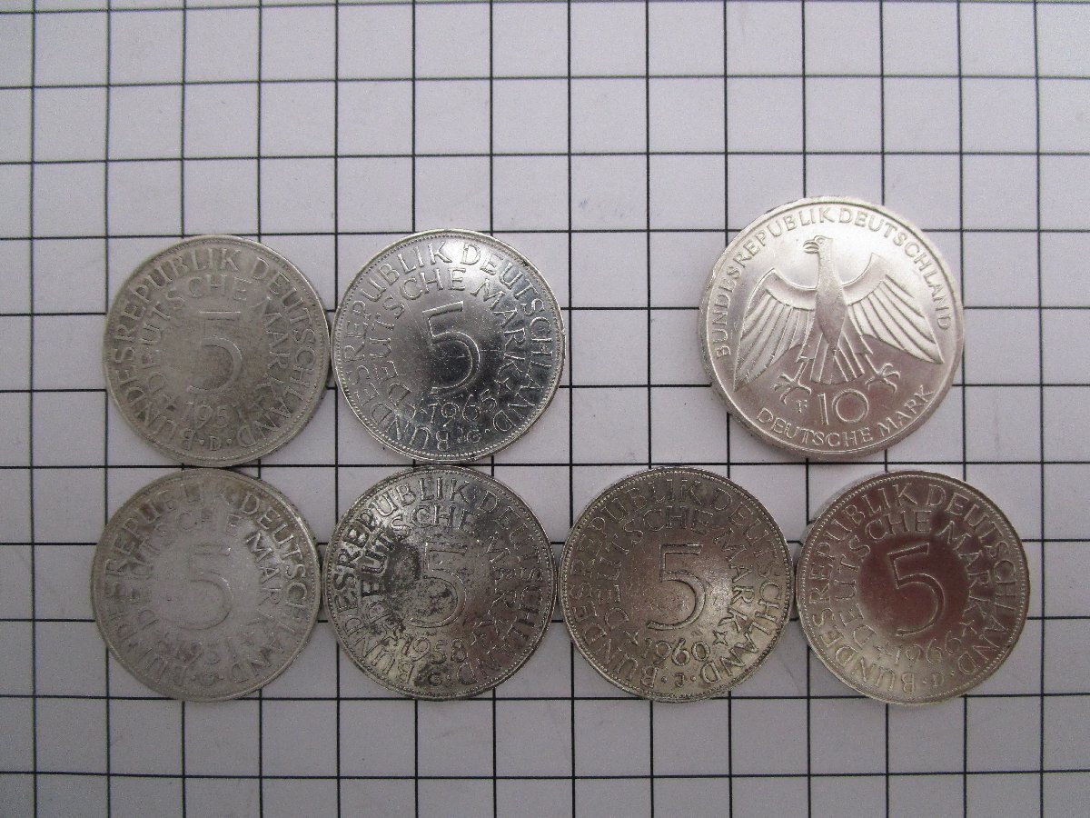 5マルク、10マルク銀貨☆7枚組☆H7142 【公式通販】