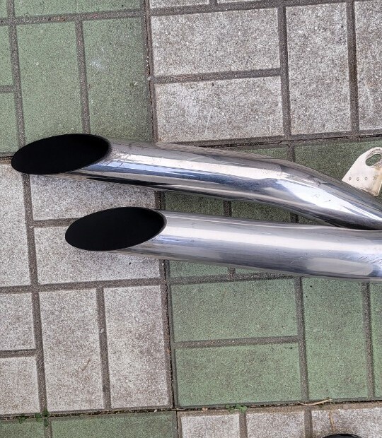 ホンダ jazz50 マフラー ツインスラッシュカットWマフラー HONDA