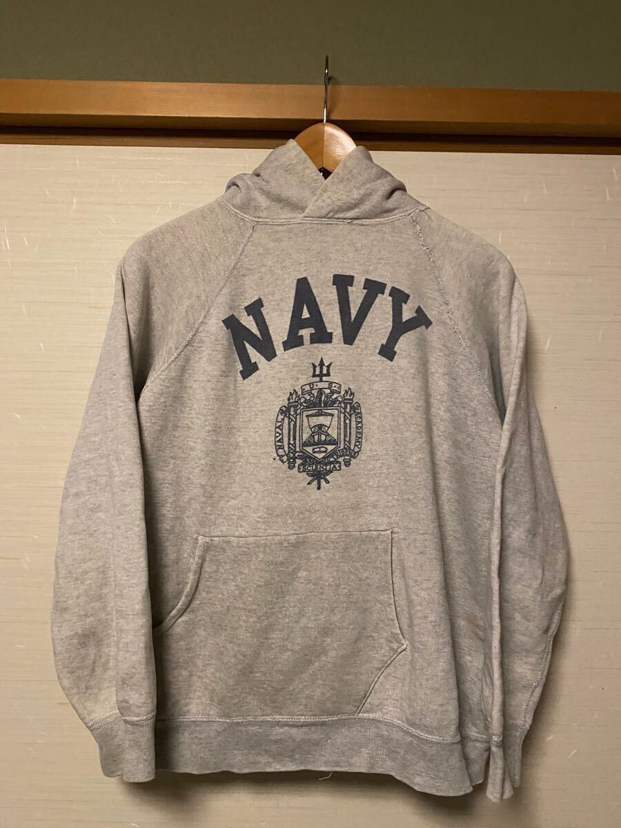 希少 染み込み 60s NAVY ビンテージ スウェット パーカー ラグラン