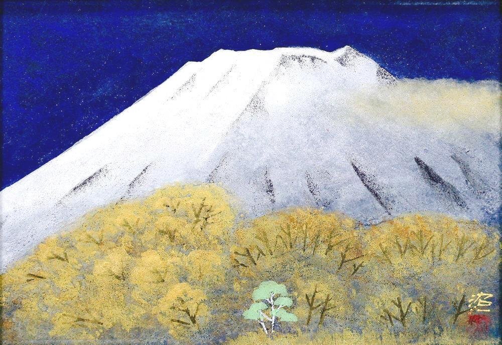Yahoo!オークション 佐藤昭三 (絵画) 「赤富士 日本画」日本画 - 日本 