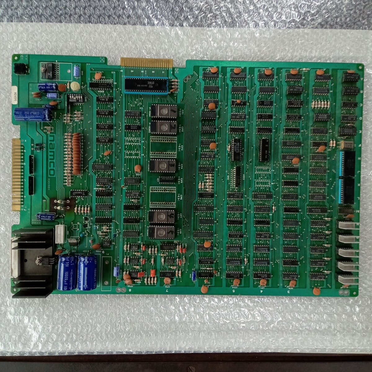 ギャラクシャン　アーケード　基板　galaxian　 JAMMA ハーネス付 ナムコ ギャラクシアン海外版基板ROMコピー 純正インストカード1枚