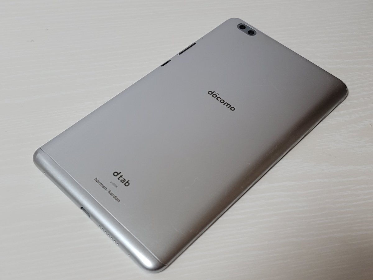 　★【47148WM】 ジャンク docomo d-02K HUAWEI dtab Compact シルバー 32GB Wi-Fi+Cellular 1円 ! 1スタ !_2