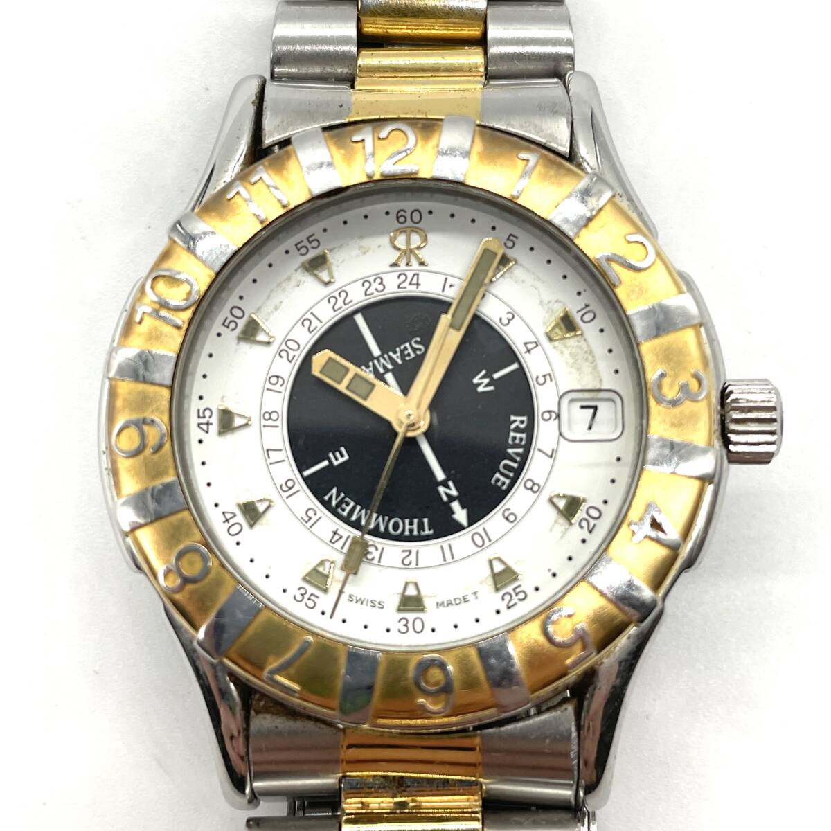 稼働品 REVUE THOMMEN レビュートーメン SEAMARK DRAKKAR EXPEDITION 