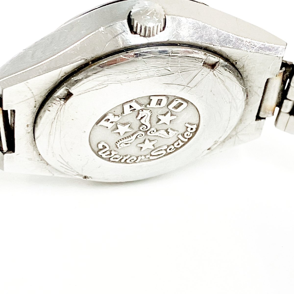 1円スタート】RADO ラドー 11016 LUMINO ルミノ カットガラス SS 