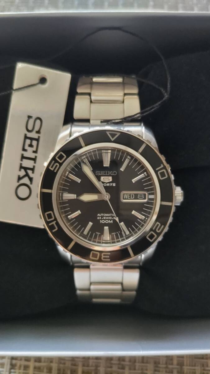 ☆セイコー5スポーツ☆逆輸入海外モデル☆自動巻き腕時計USED セイコー