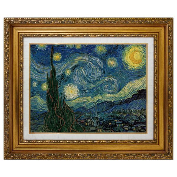 ゴッホ 「星月夜」 複製画 F6号 世界の名画 風景画 サン＝レミ時代