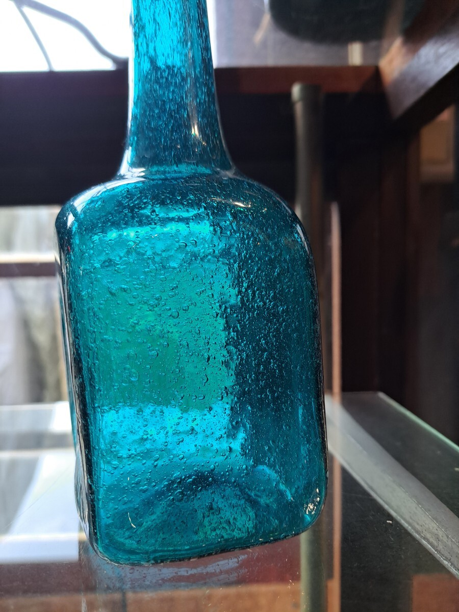 小谷眞三 倉敷ガラス 倉敷民藝 手吹き 気泡ガラス 小谷ブルー 小谷真三 有名物故作家_2