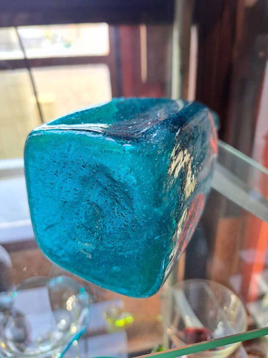 小谷眞三 倉敷ガラス 倉敷民藝 手吹き 気泡ガラス 小谷ブルー 小谷真三 有名物故作家_3