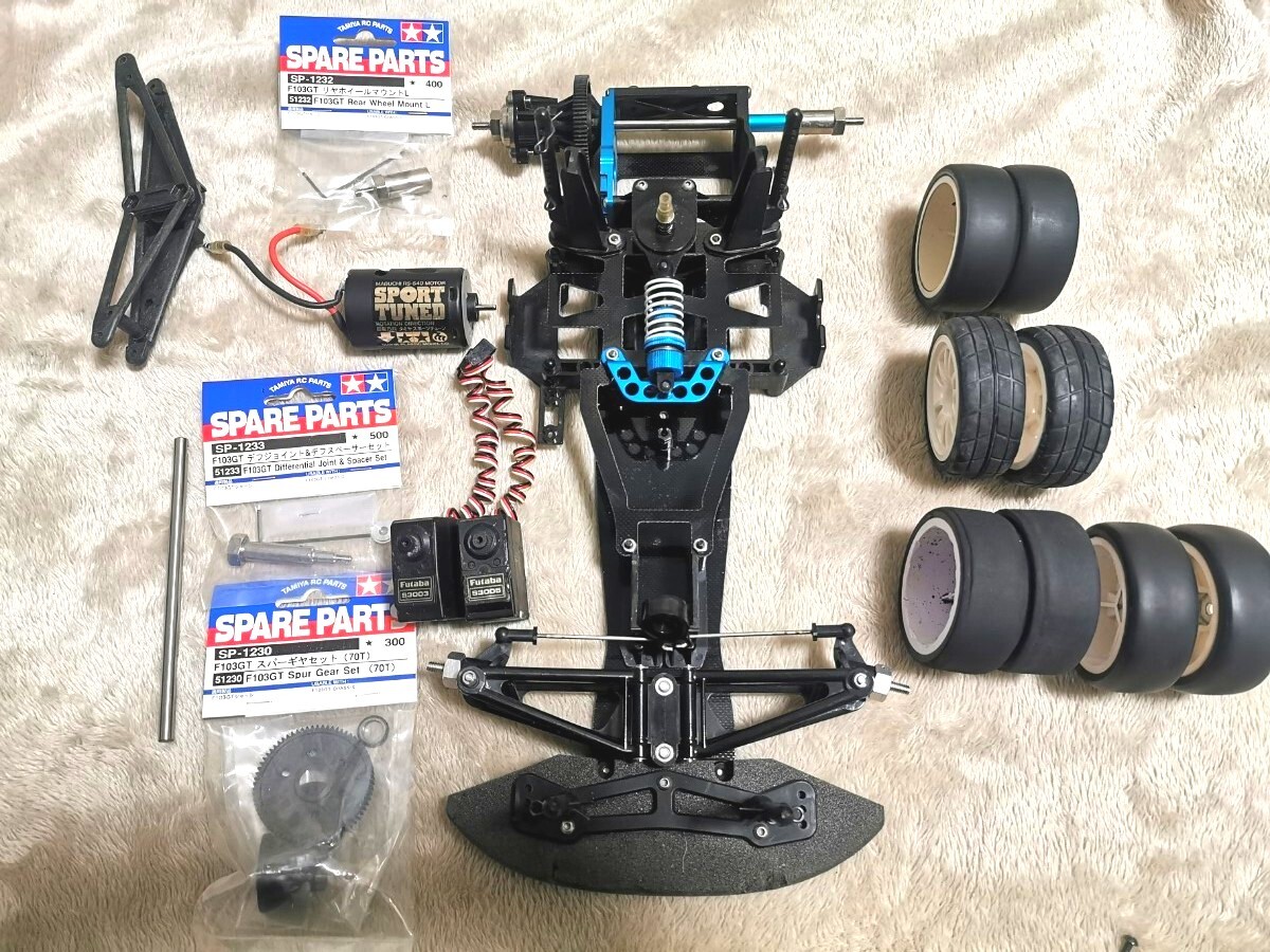 F1 タミヤF103 3.2㎜カーボンシャーシ モーター付き F1 タミヤF103 3.2㎜カーボンシャーシ モーター付き タミヤ RC限定