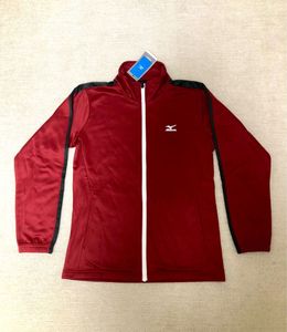 新品未使用 MIZUNOミズノ★ジャージ上のみ レディースM 赤レッドエンジ★運動着ランニン