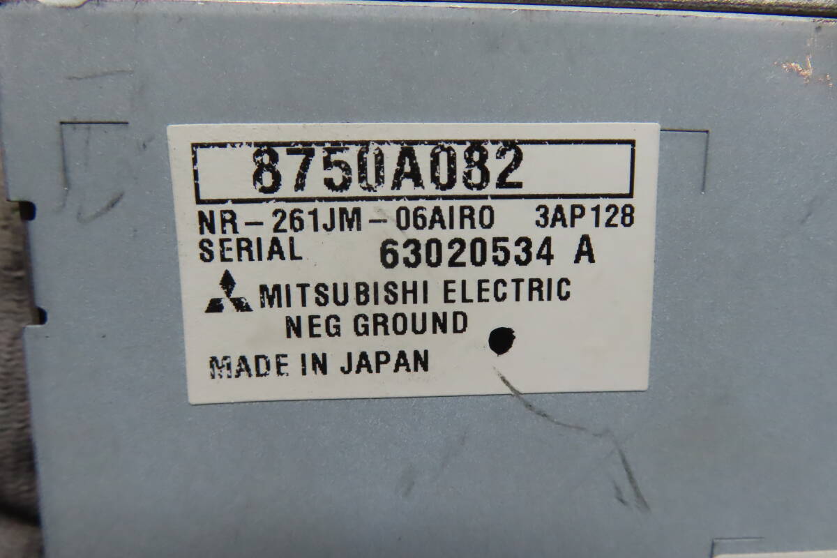 動作保証付★F0719/三菱純正　アウトランダー CW5W　J-01　NR-261JM-06AIR0　HDDナビ　2008年　CD DVD再生OK アウトランダー CW5W 三菱 「アウトランダー - (7人乗り)の価格