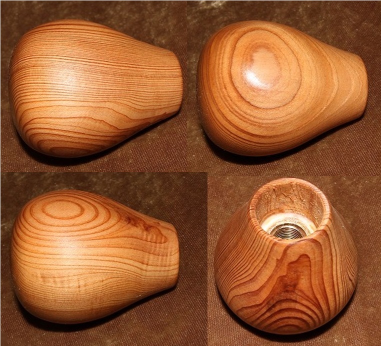 木製シフトノブ(材質：屋久杉）12ｘ1.25mm（BLS-55.4D64.8L)　 - 木製シフトノブ（屋久杉製）12x1.25㎜（BL-49.4D114.5L） 木製 木製シフトノブ（屋久杉製）12x1.25㎜（EG-36.7D56.5L） 木製シフトノブ(材質：屋久杉）12ｘ1.25mm（SP-49.1D47.2L) 木製シフトノブ(材質：屋久杉）12ｘ1.25mm（RD-36.8D-125.3L