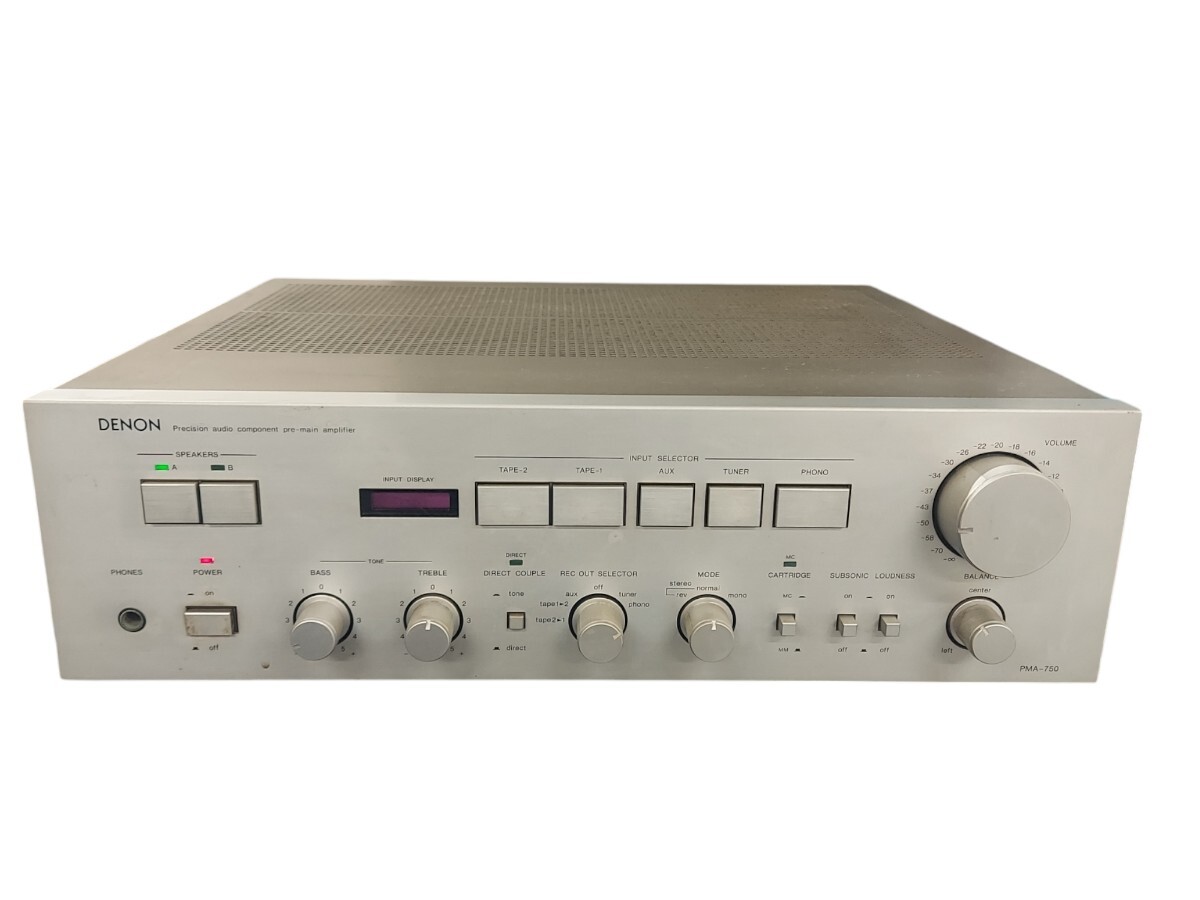 ☆DENON デノン プリメインアンプ PMA-750 80年代オーディオ☆ ム KV