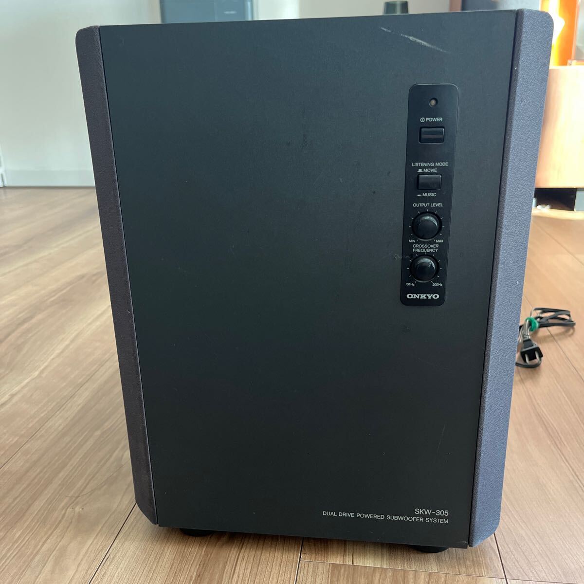 ONKYO オンキヨー SKW-305 デュアルドライブ方式 アンプ内蔵 サブ