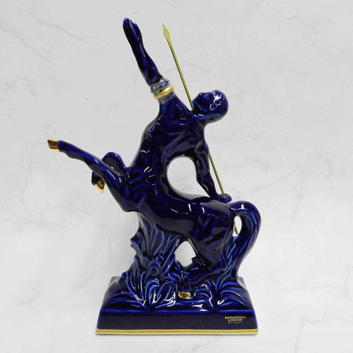 □ REMY MARTIN レミーマルタン リモージュ ケンタウロス 青 陶器