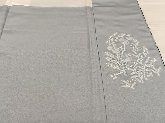 平和屋着物○訪問着 手描き 枝花文 暈し染め 金彩 正絹 逸品