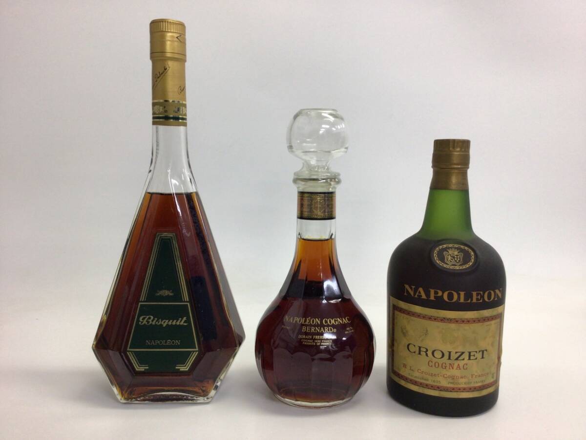 古酒　リキュールセット ブランデー brandy コニャック3本セット 500/700ml 40% 重量番号:6(125
