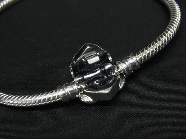 1円 □極美品□ PANDORA パンドラ ラインストーン ハートモチーフ 