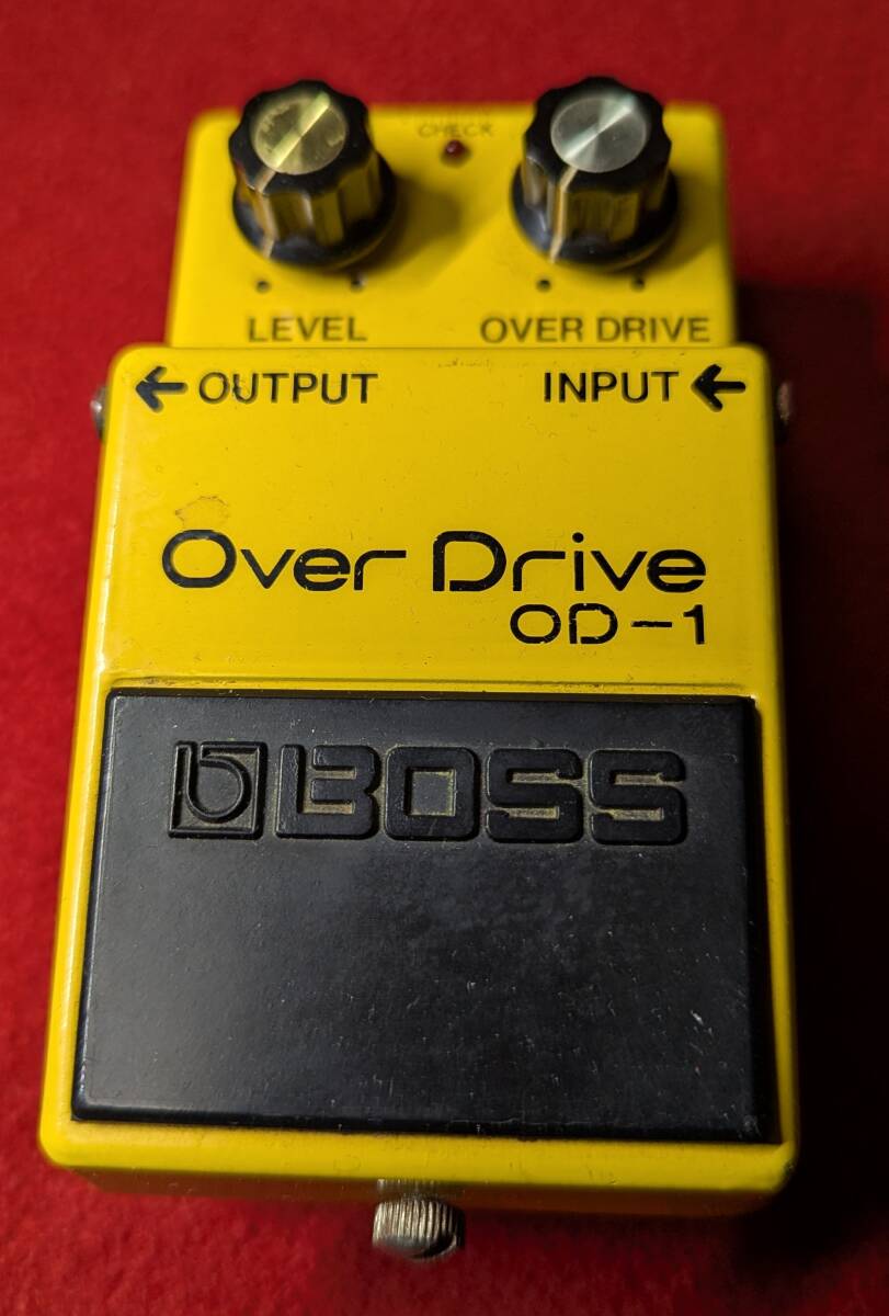 BOSS OD-1 銀ネジ Drive ⁄ - Over od-1 JRC4558D OD-180年代初期基盤：