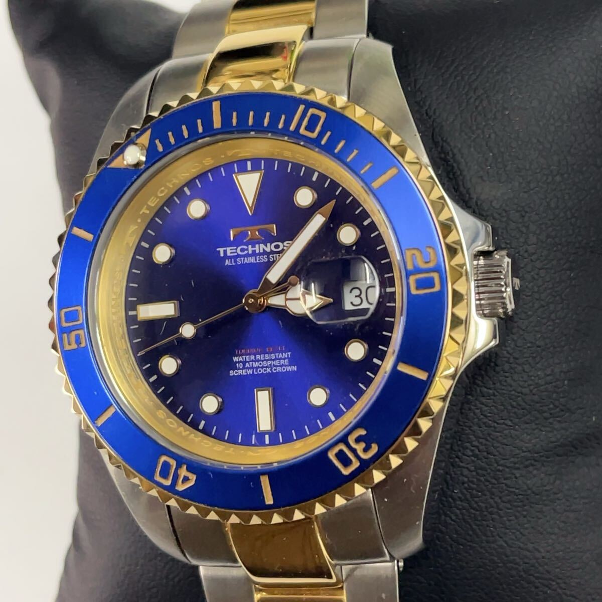 新品未使用 TECHNOS テクノス メンズ 腕時計 回転ベゼル ダイバーズ風 