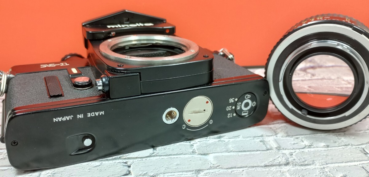 委託品】MINOLTA X-1 フィルムカメラ MC ROKKOR 50mm 1.4 レンズ付き