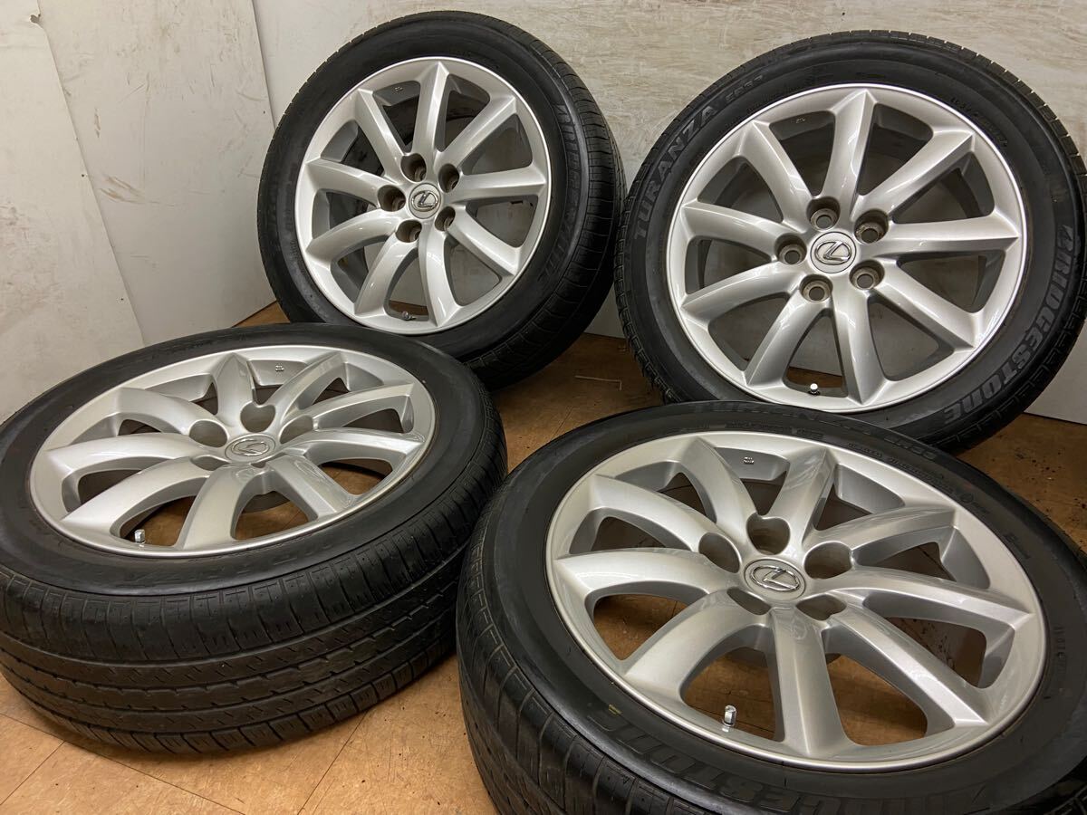 【得価，高品質】 レクサス LS 純正 18インチ 7.5J +32 PCD120 5H ブリヂストン TURANZA 235/50R18 LS460 LS500 LS600h 4本セット(ラジアルタイヤ)｜売買されたオークション情報、yahooの商品情報をアーカイブ公開 - オークファン 5穴
