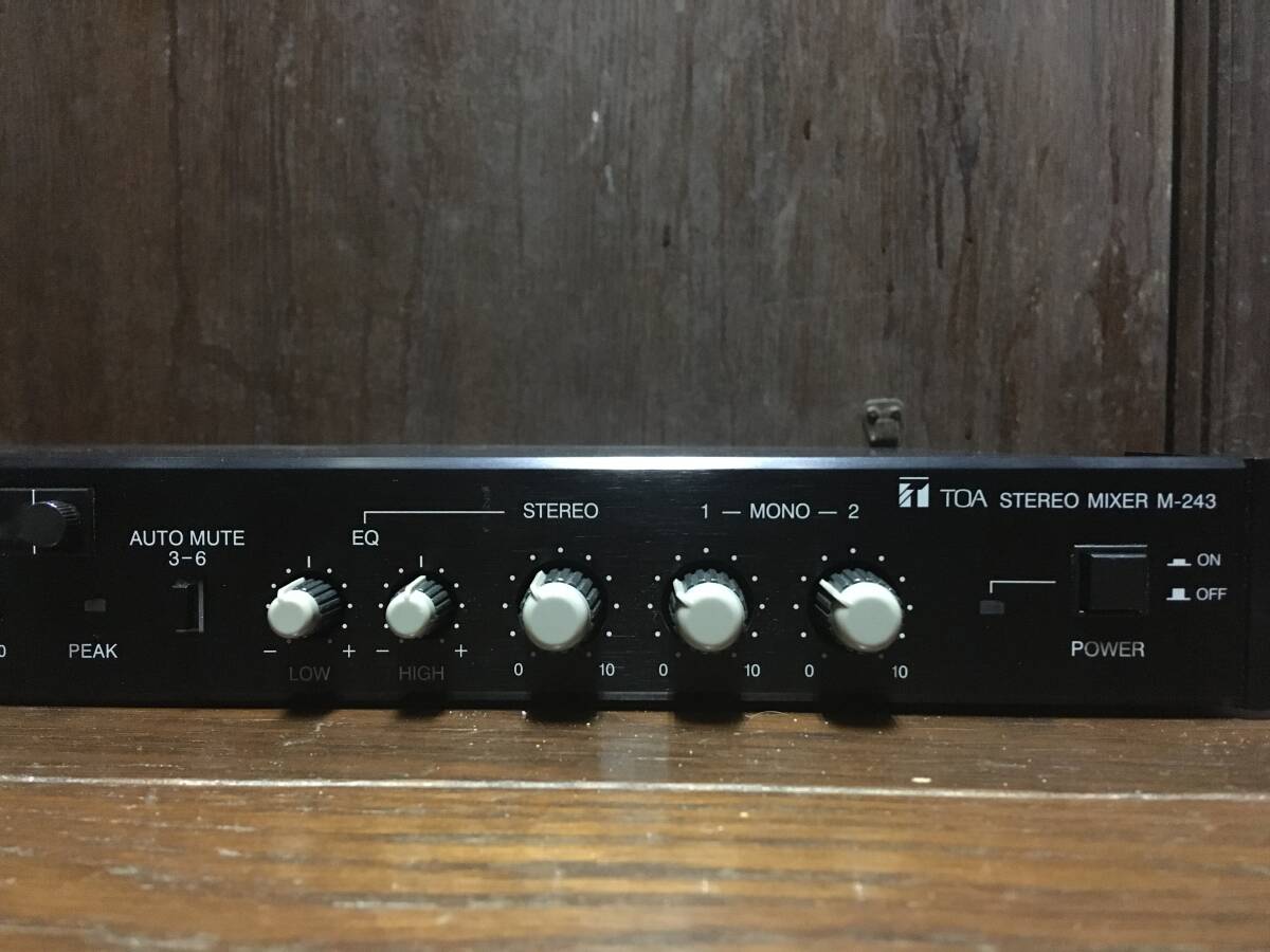 □□TOA Stereo Mixer ステレオ ミキサー model : M-243 TOA M-1264