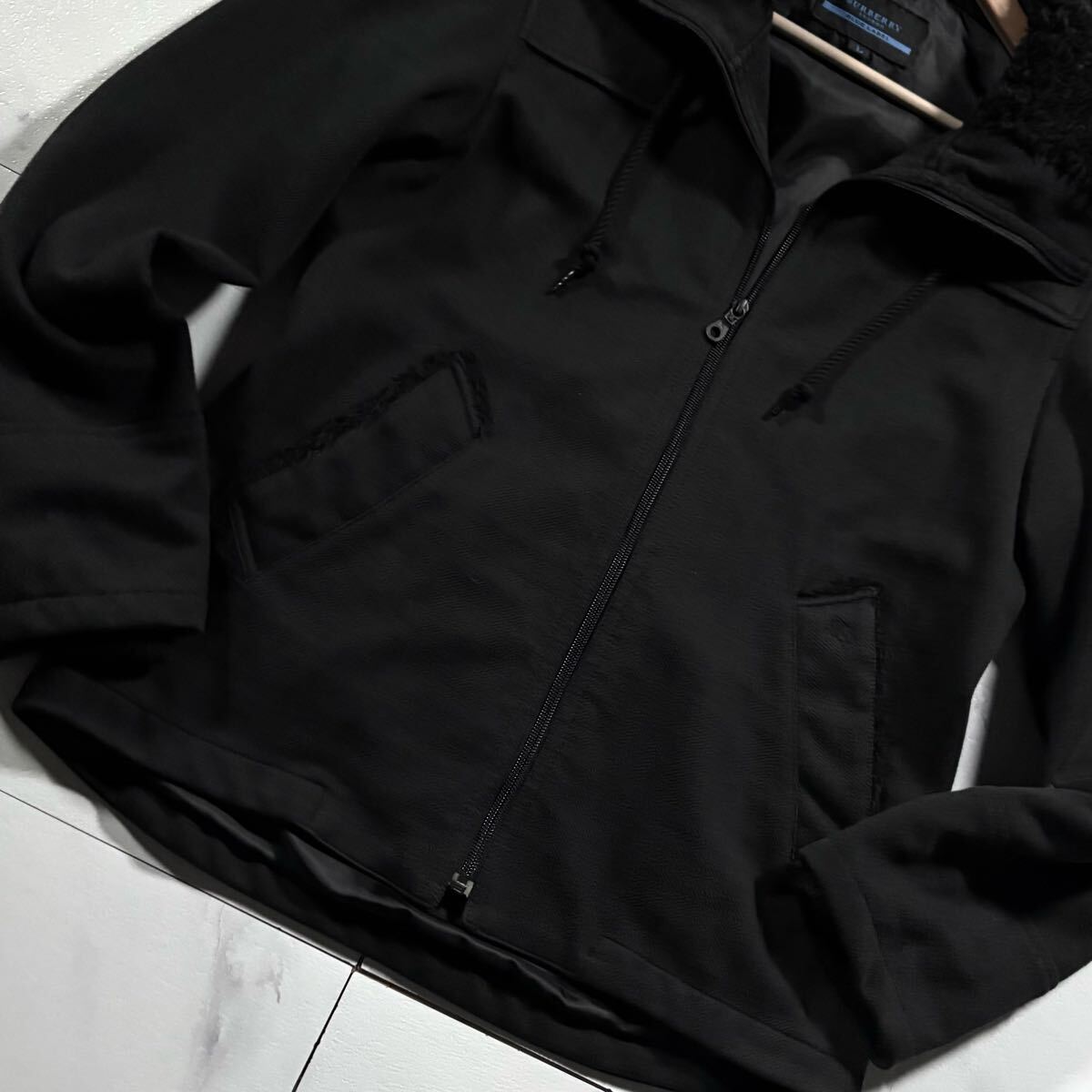 極美品 BURBERRY BLUE LABEL ホースロゴ総柄 ショルダーバッグ