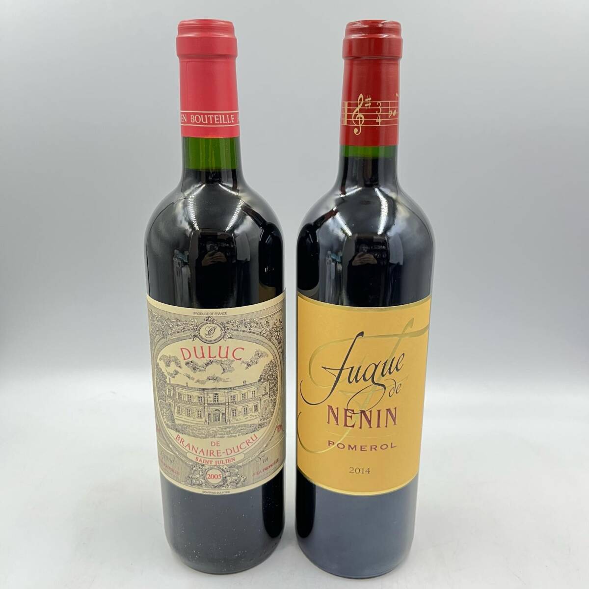 B1980☆未開栓 ワイン 2本（DULUC 2005，NENIN 2014） まとめ商品・酒