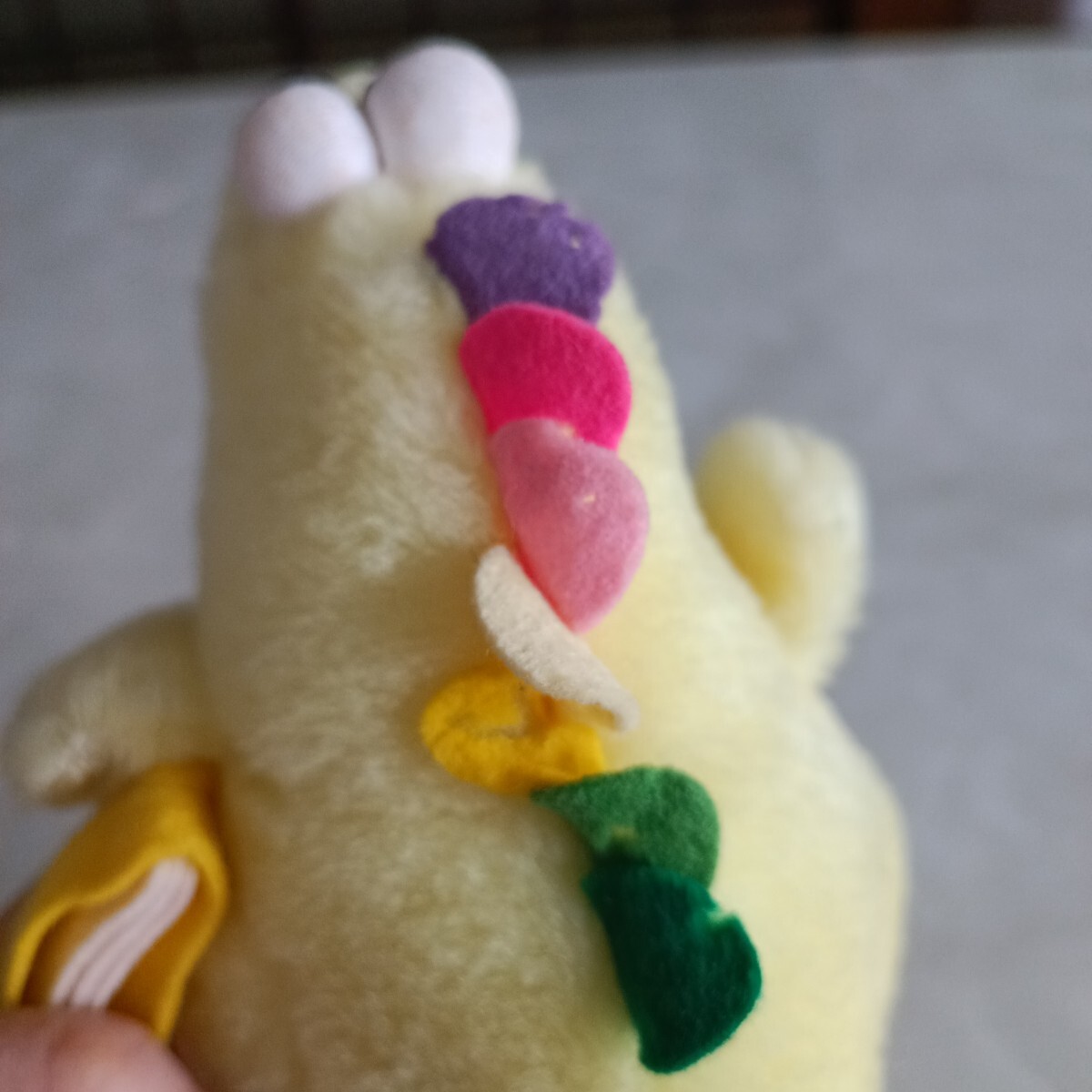 バンダイ　ごきげんザウルス　ぬいぐるみ　昭和レトロ　恐竜　ピンク　イエロー　本_3