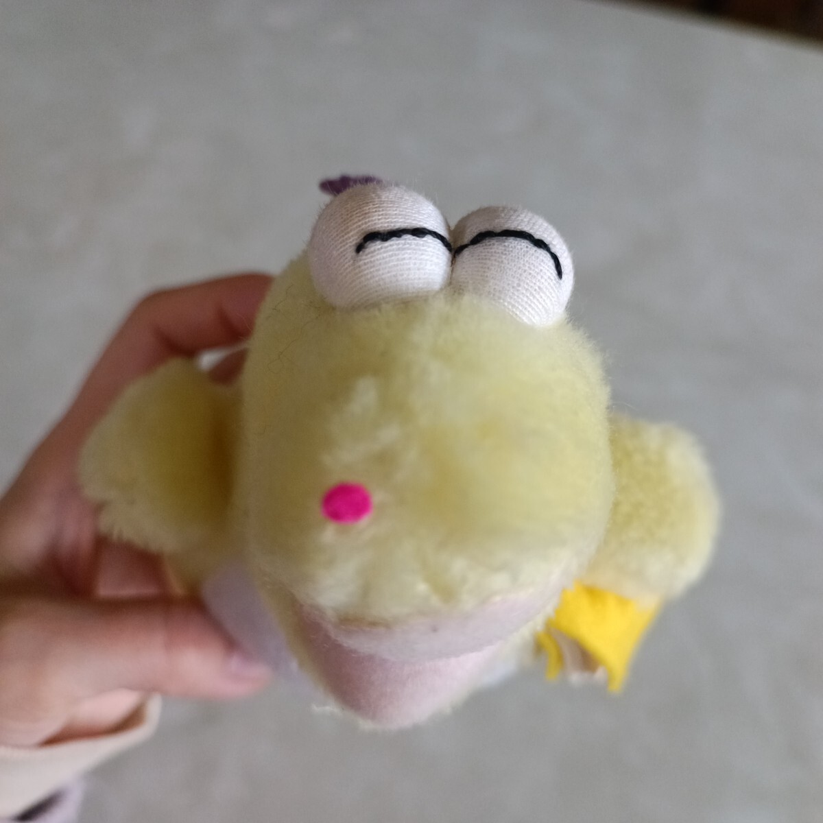 バンダイ　ごきげんザウルス　ぬいぐるみ　昭和レトロ　恐竜　ピンク　イエロー　本_6