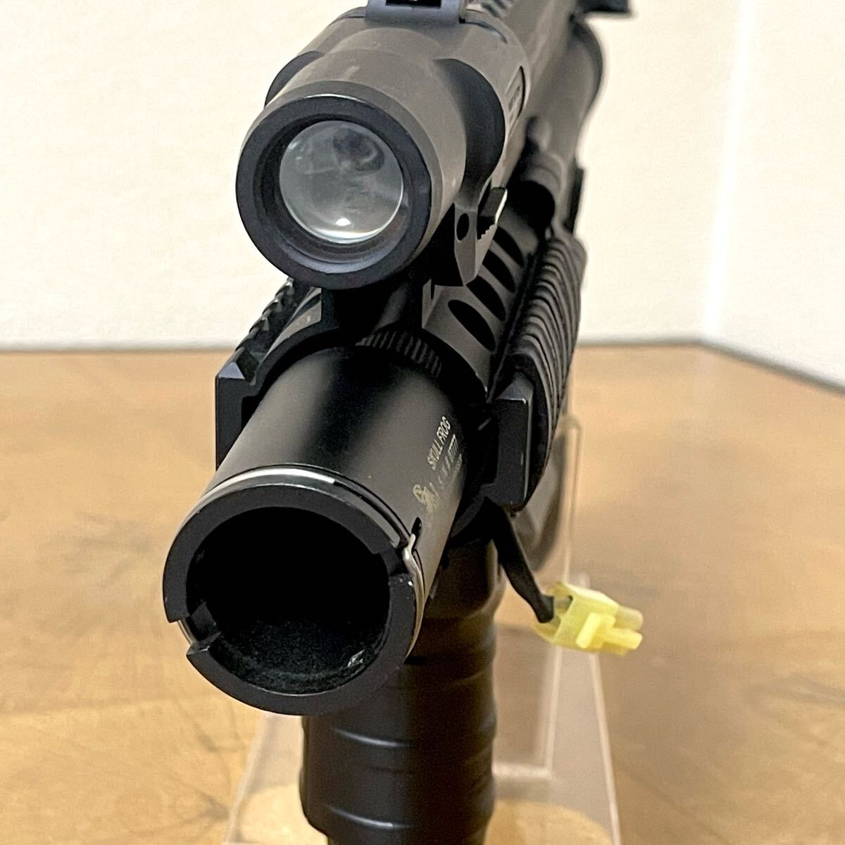 動作未確認 ARES AMOEBA 電動ガン 5.56MM NATO HG002 カスタム/MARUI CQ-FLASH/SKULL FLOG サプレッサー マガジン3個付_7