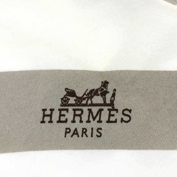 HERMES エルメス スカーフ シルク ストライプ 箱付き【DBAGE003