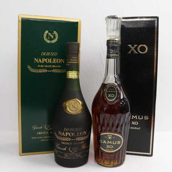 2本セット】ブランデー各種（カミュ XO ロングネック 40% 700ml 等