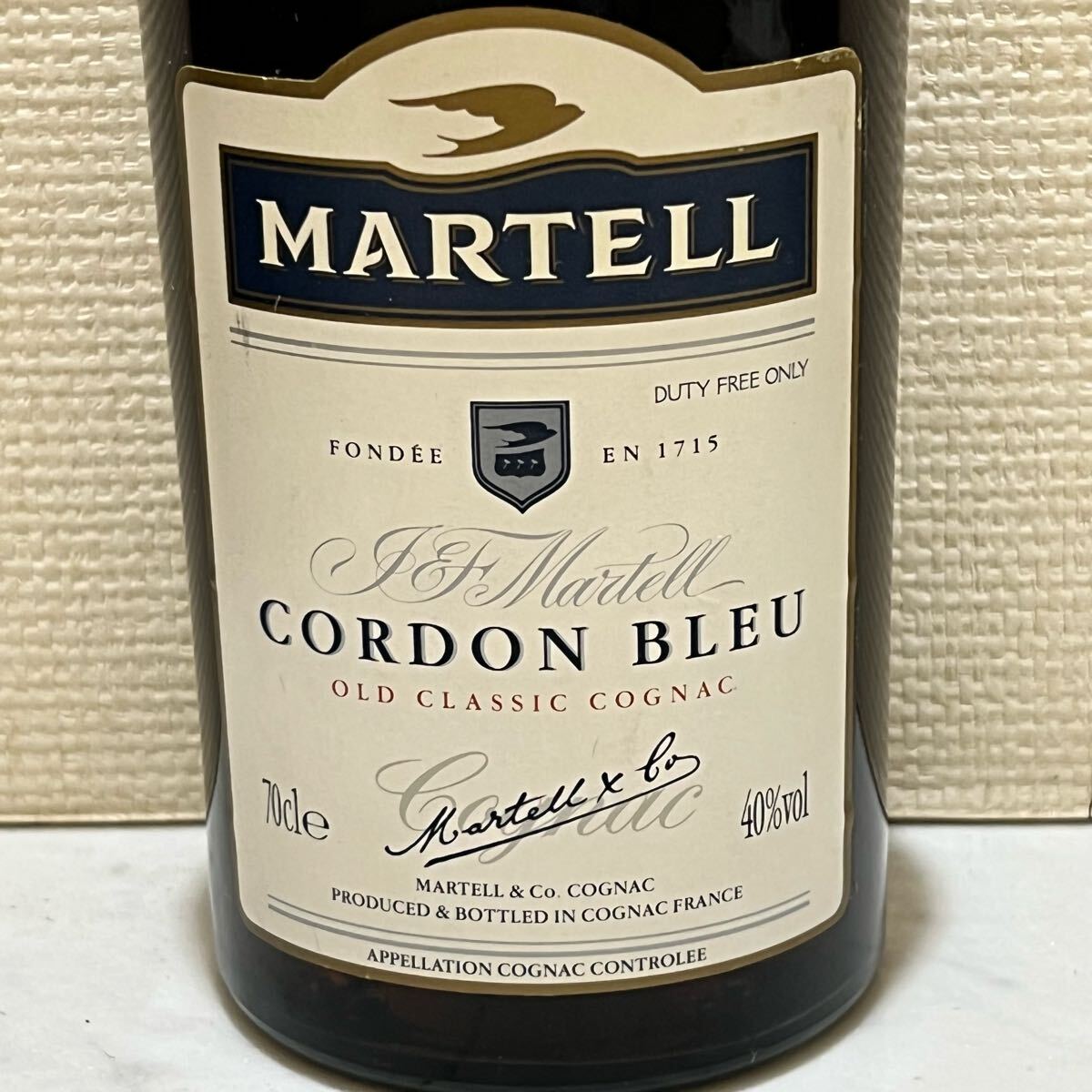 〈未開封〉古酒　MARTELL　CORDON BLEU 700ml 40% レア古酒!! 未開栓 マーテル コルドンブルー 40度 700ml MARTELL