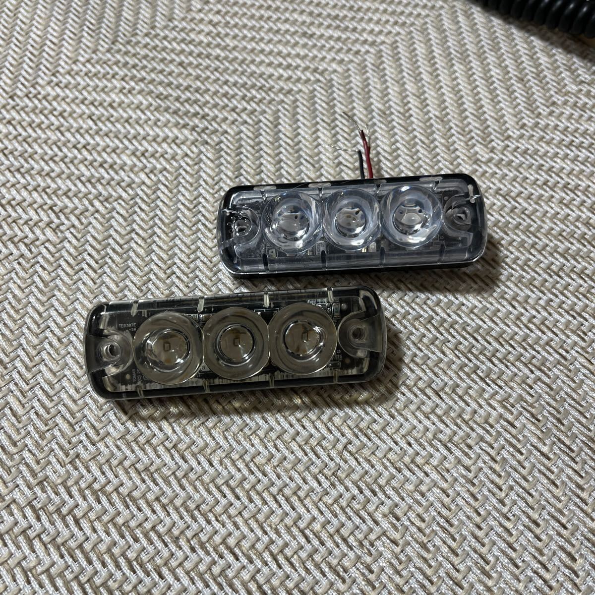 2個セット アメリカ ポリス LED 青色 フラッシュ 警察 パトカー 米軍 ミリタリー LAPD LASD_5