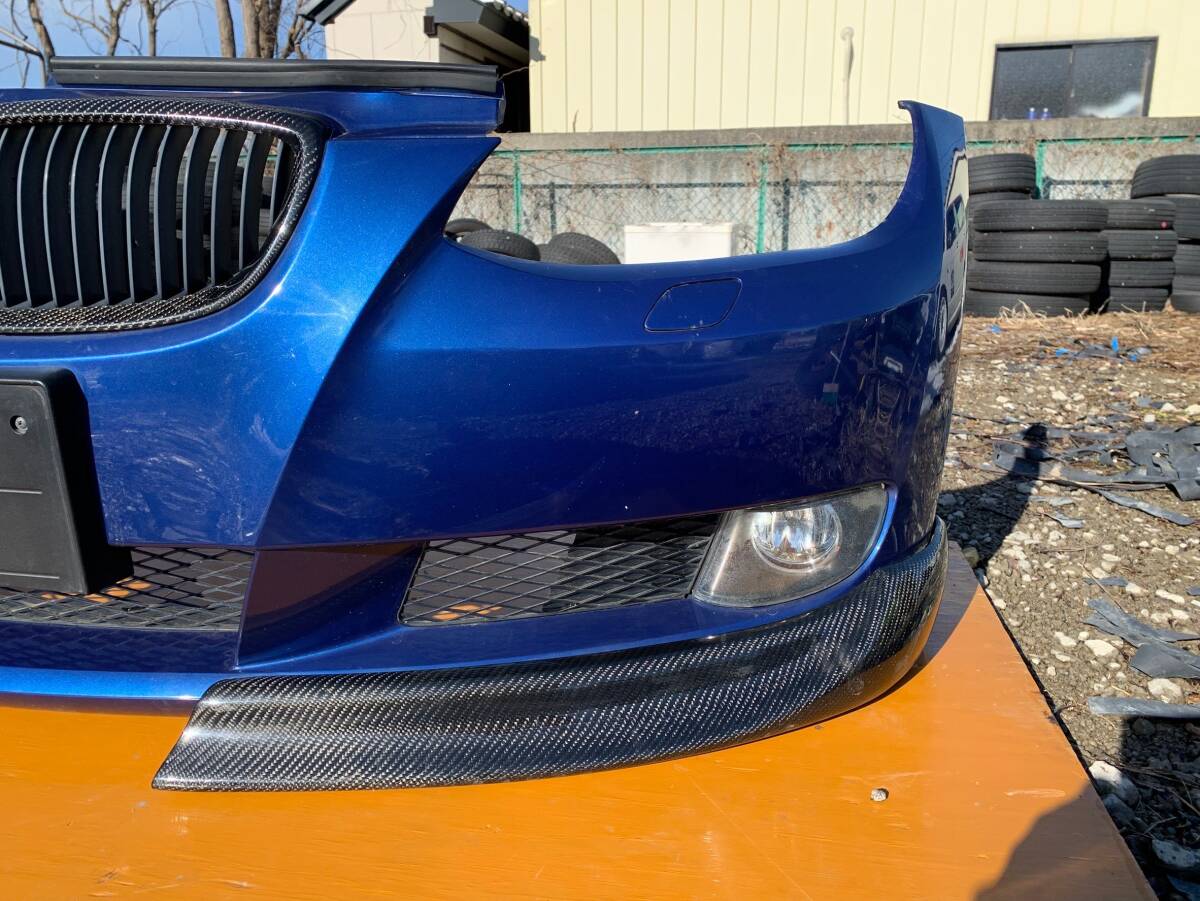 BMW 3シリーズ 320i Mスポーツ 純正 フロントバンパー WA20 E90 クーペ外し E91/E92/E93 ブルー_3