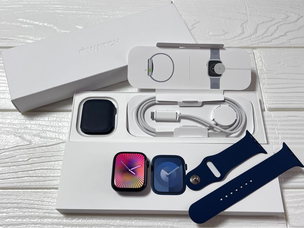 極美品 Apple Watch ultra ブラックオーシャンバンド 49mm-webショップ 