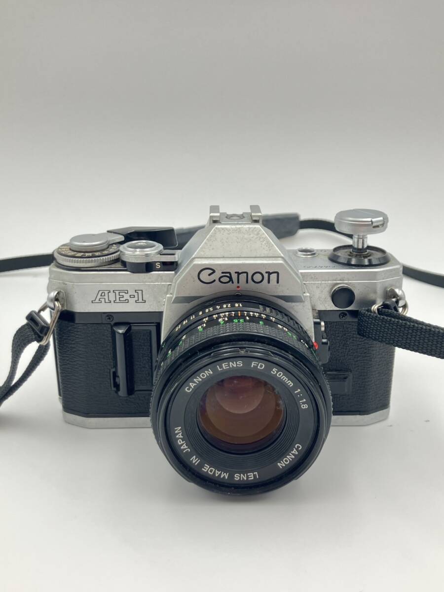 【839】ジャンク 動作未確認 Canon キヤノン AE-1 一眼レフ フィルムカメラ FD 50mm 1:1.8 現状品 カメラ 写真_1