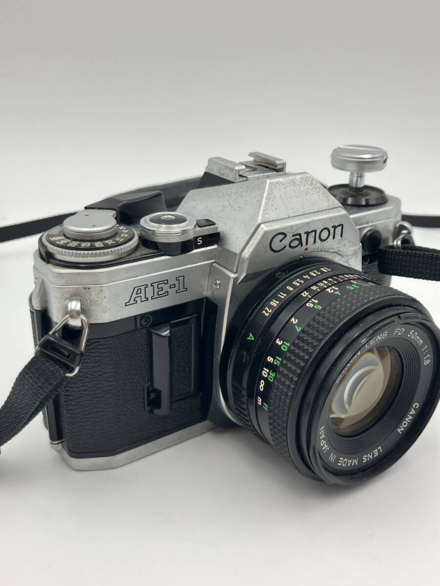 【839】ジャンク 動作未確認 Canon キヤノン AE-1 一眼レフ フィルムカメラ FD 50mm 1:1.8 現状品 カメラ 写真_2
