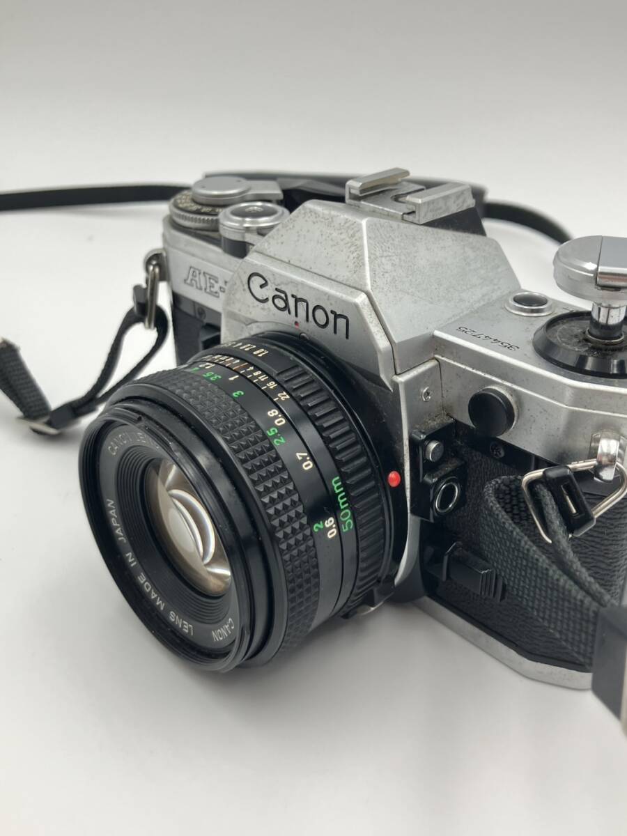 【839】ジャンク 動作未確認 Canon キヤノン AE-1 一眼レフ フィルムカメラ FD 50mm 1:1.8 現状品 カメラ 写真_3